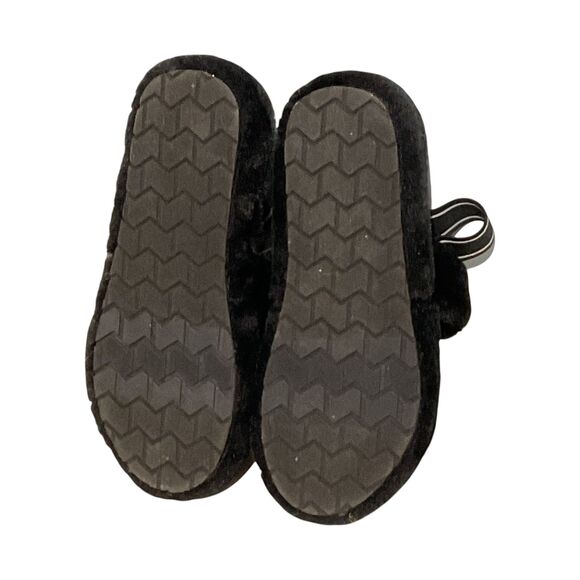 Maurices Black Slingback Faux Fur Slippers 7M - Picture 6 of 7